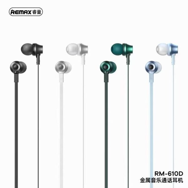 Remax 120cm Length In-Ear Wired Earphones for Music RM-610D - Image 6