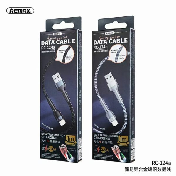 Remax 2.4A Quick Charging Cable 1M Length for Multiple Devices RC-124A For TYPE-C - Image 6