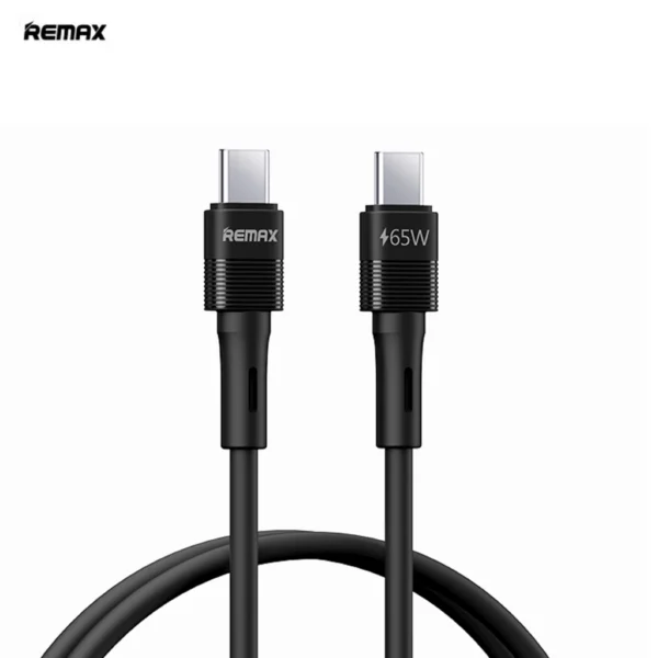 Remax Fast Charging Type-c to Type-c 65W Cable for Phone RC-C091 BLACK