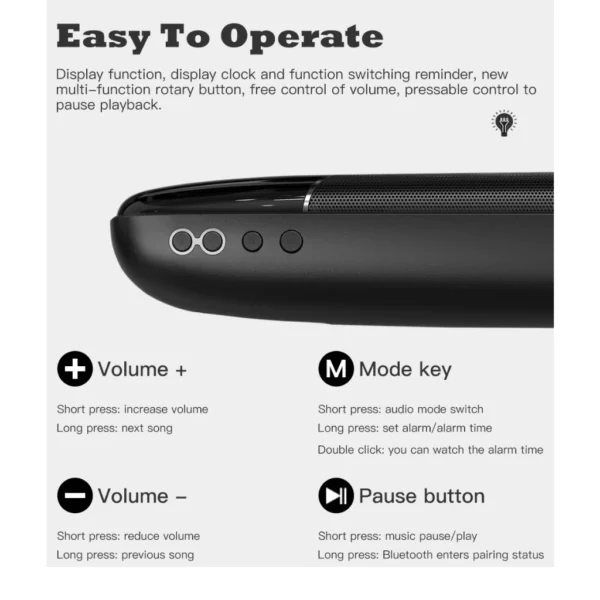 Remax Wireless Speaker with 2000mAh for Mobile Phone and Tablet RB-M36 - Image 2