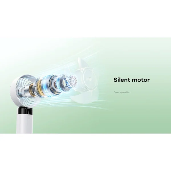 Remax 1200mAh Handheld Fan with Digital Display F35 - Image 2