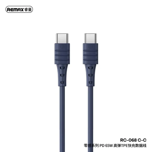 Remax  65W Type-C Super Fast Charging Cable for Mobile Phone RC-068 - Image 3