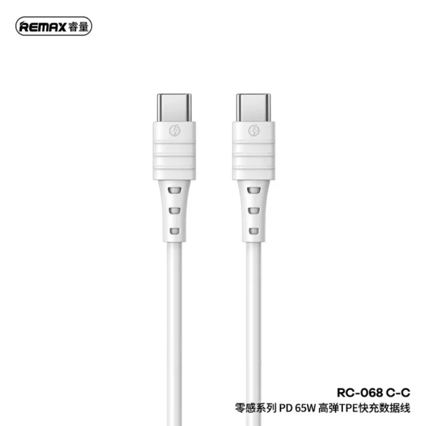 Remax  65W Type-C Super Fast Charging Cable for Mobile Phone RC-068 - Image 4