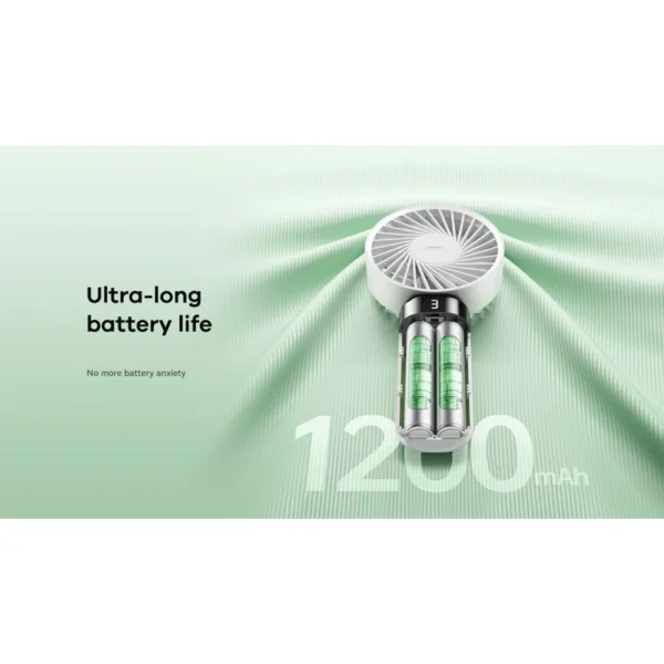 Remax 1200mAh Handheld Fan with Digital Display F35 - Image 5