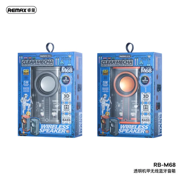 Remax Wireless Speaker Bluetooth 5.3 for Music RB-M68 - Image 4