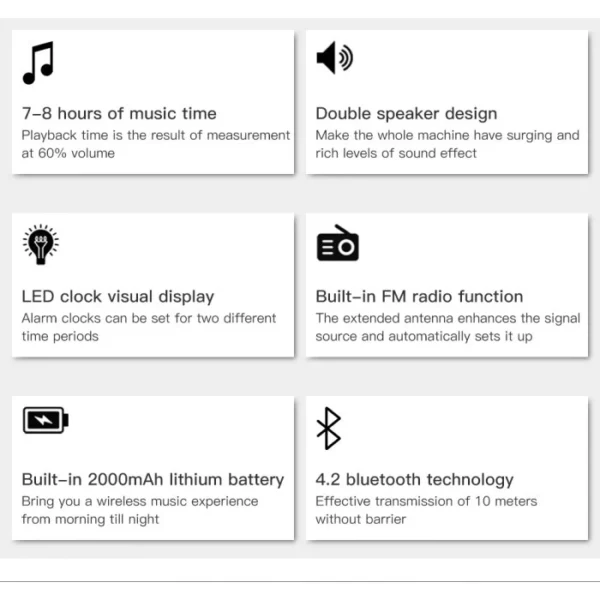 Remax Wireless Speaker with 2000mAh for Mobile Phone and Tablet RB-M36 - Image 5