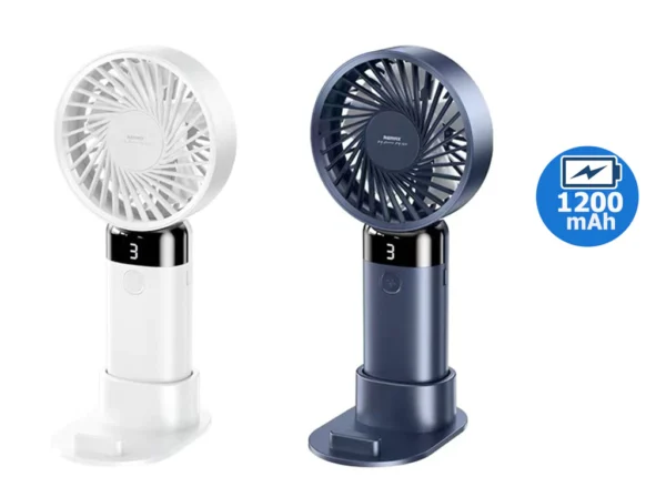 Remax 1200mAh Handheld Fan with Digital Display F35