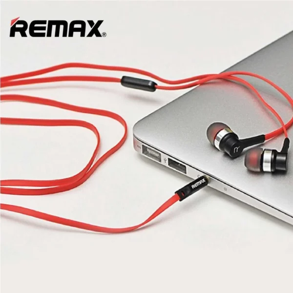 Remax 3.5MM Plug In Ear Earphones Stereo Music Headphones with Microphone RM-535 - Image 7