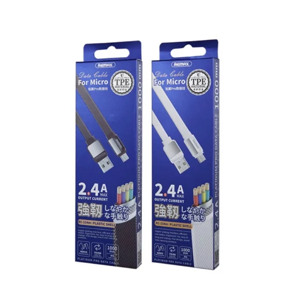 Remax 2.4A  Quick Charge Phone Cable for Home Office RC-154 - Image 2