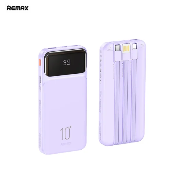 Remax 10000mAh PowerBank with Built in Cable for Multiple Devices RPP-683 - Image 7