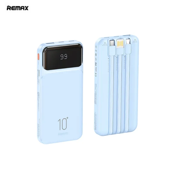 Remax 10000mAh PowerBank with Built in Cable for Multiple Devices RPP-683 - Image 8