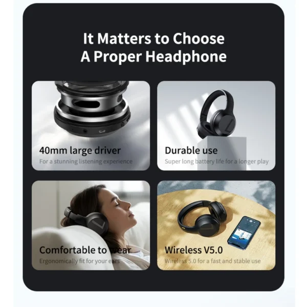 Remax Wireless Bluetooth 5.0 Earbuds Stereo Headphone for Mobile Phone RB-660HB - Image 7