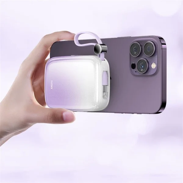 Remax 10000mAh Power bank 20W+22.5W  Fast Charging Built in Cable with LED Display RPP-652 - Image 4