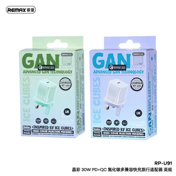 Remax PD 30W GaN Type-c Adapter Fast Charging Charger RP-U91 - Image 3