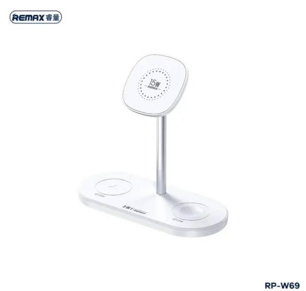 Remax 22W Multifunctional 3-in-1 Wireless Charger for Home and Office RP-W69