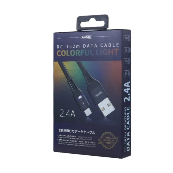 Remax  2.4A Quick Charge Data Cable Type-c for Phone RC-152a - Image 2