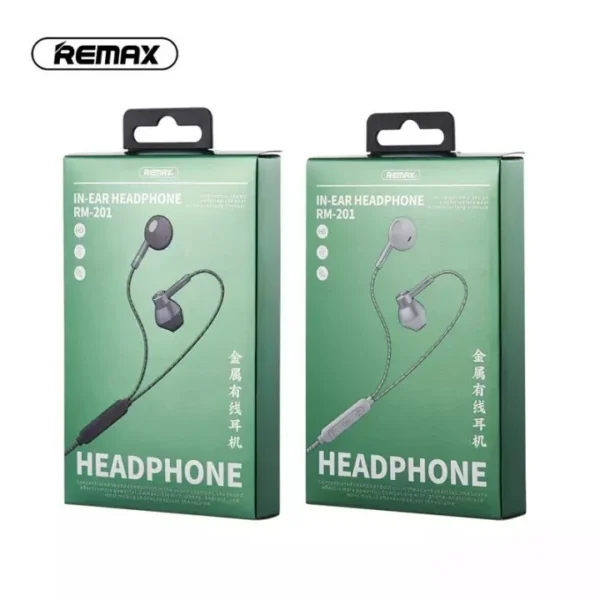 Remax 1200mm Length 3.5mm Plug Quality Music Audio Headphones RM-201 - Image 2