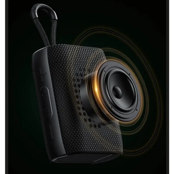 Remax Waterproof and Portable Wireless Speaker with Earbuds for Mobile Phone RB-M17 BLACK - Image 2
