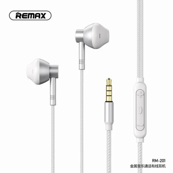 Remax 1200mm Length 3.5mm Plug Quality Music Audio Headphones RM-201 - Image 4