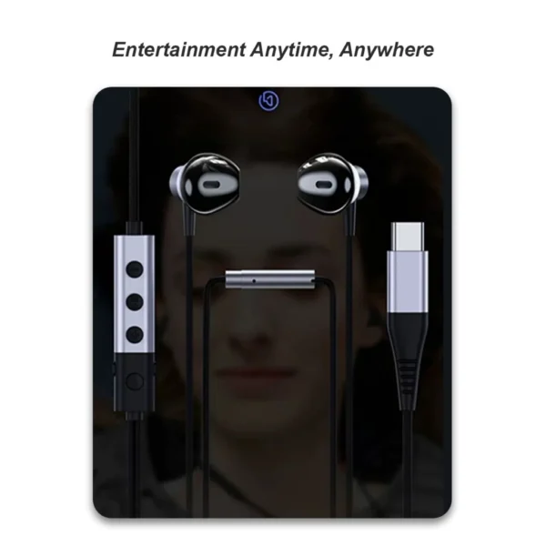Remax Type-C Wired Earphones for Smartphones RM-635a - Image 6