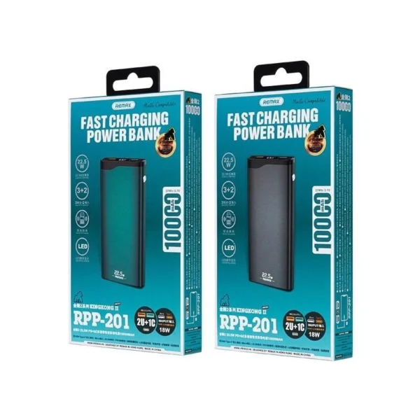 Remax Dual USB Ports 10000mAh Fast Charge Power Bank RPP-201 - Image 5